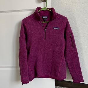 Patagonia Women's Magenta Half-Zip Fleece Pullover